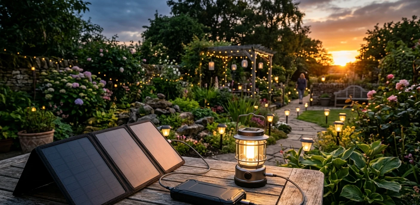 USB, Solar i LED w ogrodzie