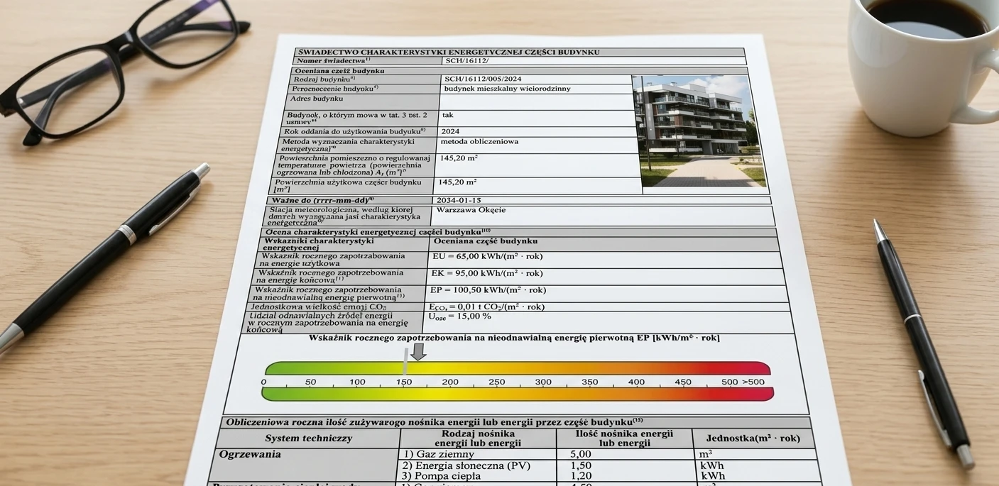 Świadectwo charakterystyki energetycznej w 2026 roku. Przewodnik: jak uniknąć kar, ile kosztuje certyfikat i jak legalnie sprzedać lub wynająć nieruchomość?